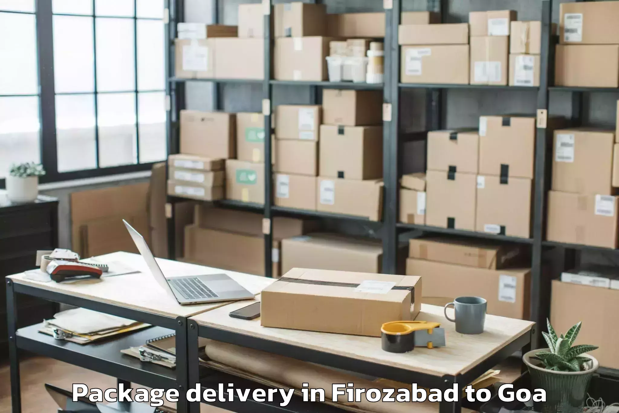 Reliable Firozabad to Cortalim Package Delivery